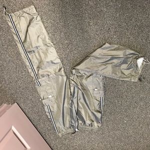 olive green track sweats